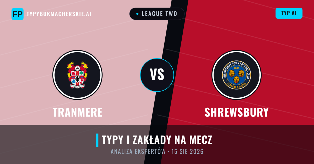 Tranmere vs Shrewsbury — typy i zapowiedź meczu