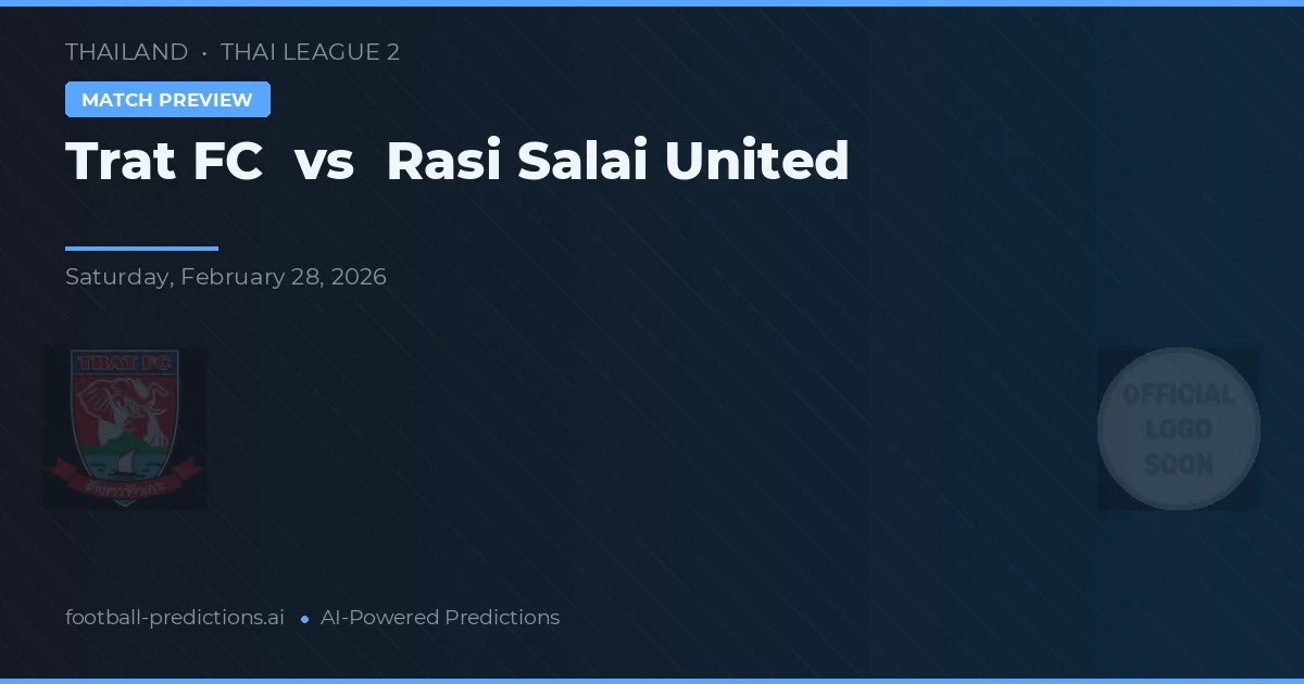 Trat FC vs Rasi Salai United — typy i zapowiedź meczu