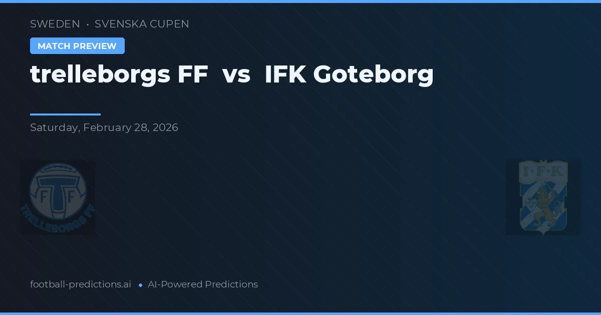 Trelleborgs FF vs IFK Göteborg — typy i zapowiedź meczu