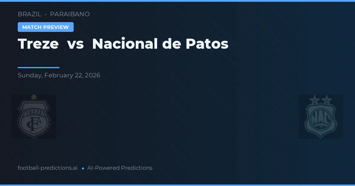 Treze vs Nacional de Patos — typy i zapowiedź meczu