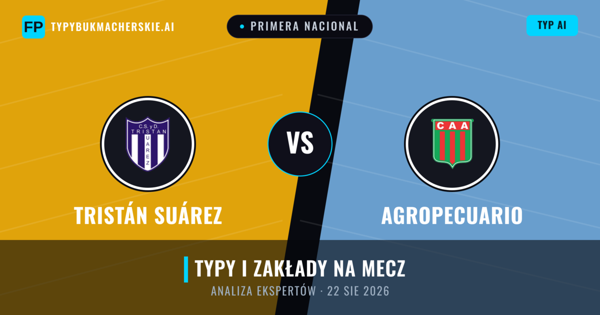 Tristán Suárez vs Agropecuario — typy i zapowiedź meczu