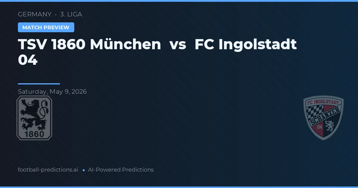 TSV 1860 Monachium vs Ingolstadt 04 — typy i zapowiedź meczu