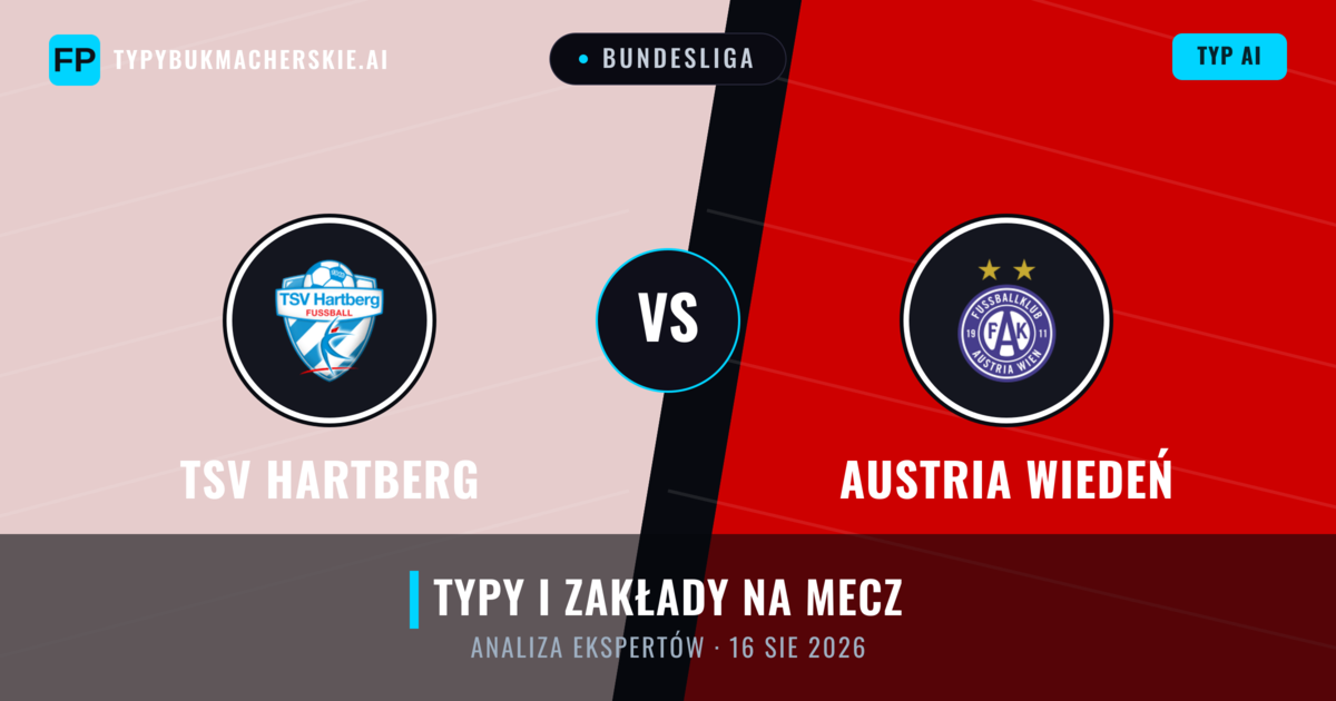 TSV Hartberg vs Austria Wiedeń — typy i zapowiedź meczu