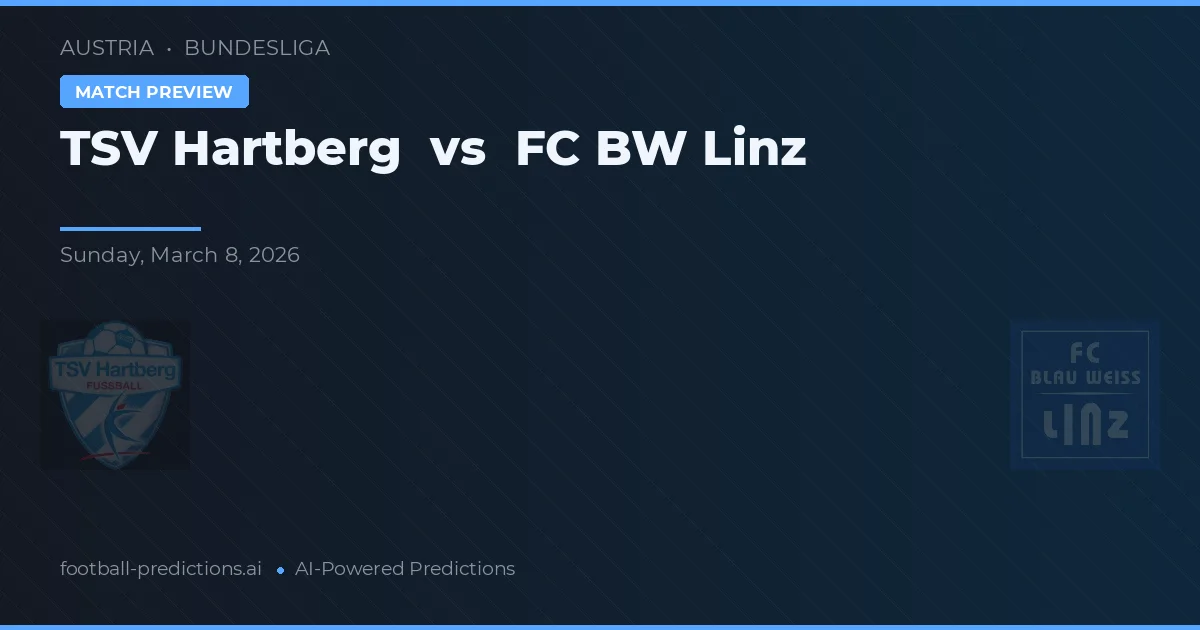 TSV Hartberg vs FC Bawaria Linz — typy i zapowiedź meczu