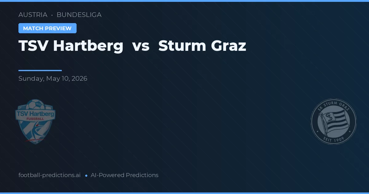 TSV Hartberg vs Sturm Graz — typy i zapowiedź meczu