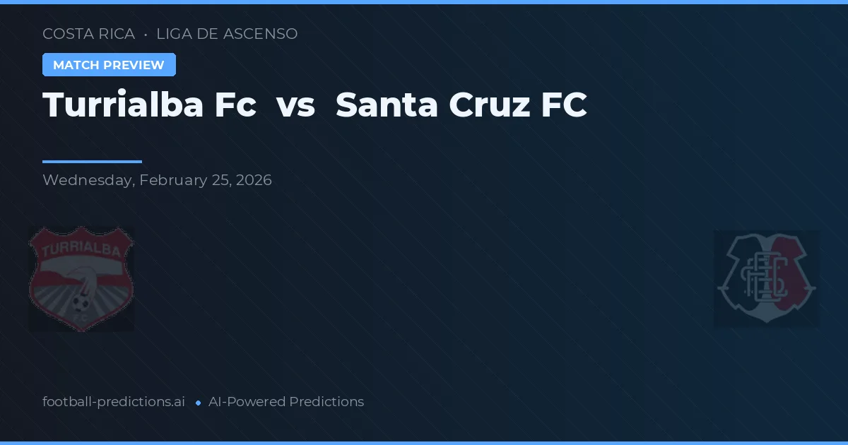 Turrialba FC vs Santa Cruz FC — typy i zapowiedź meczu