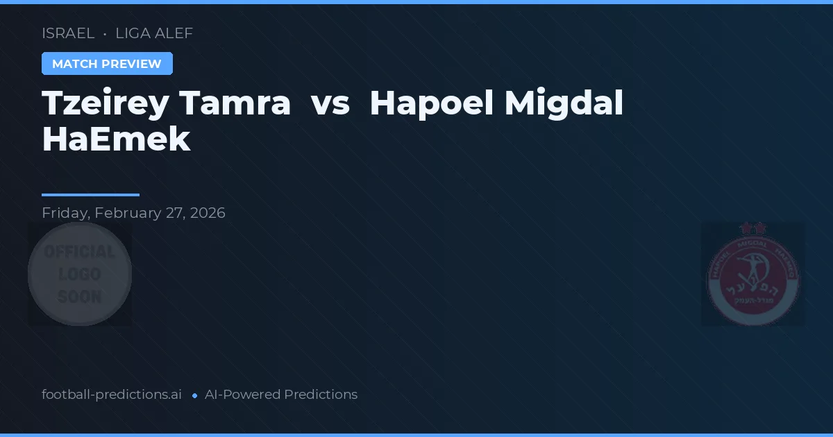 Tzeirey Tamra vs Hapoel Migdal HaEmek — typy i zapowiedź meczu