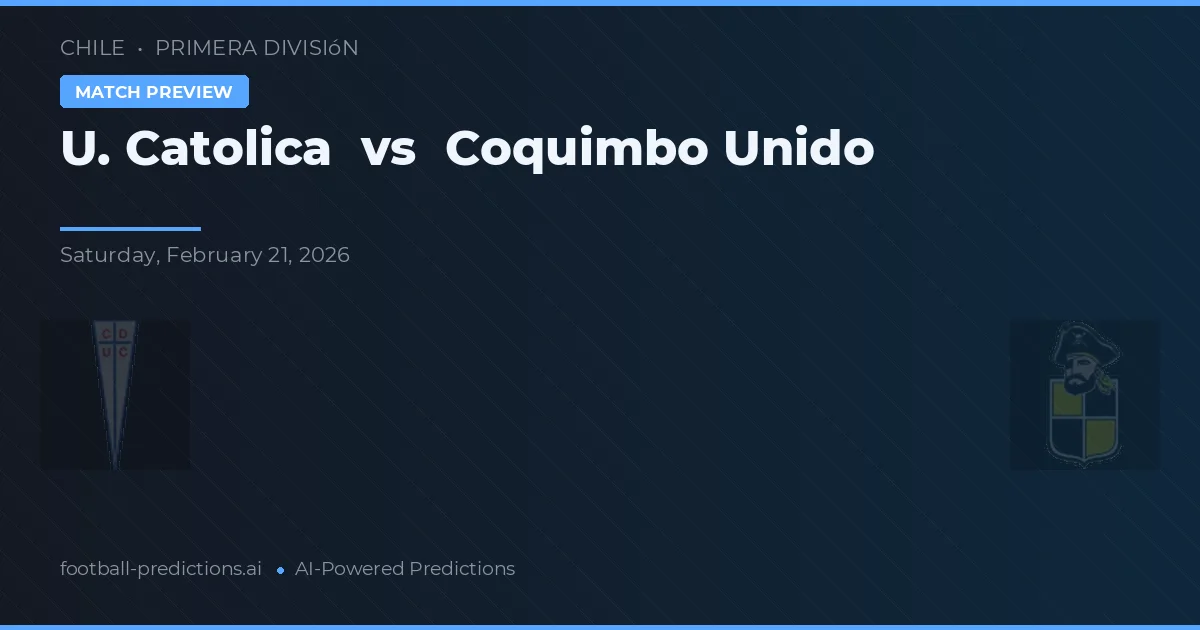 U. Católica vs Coquimbo Unido — typy i zapowiedź meczu