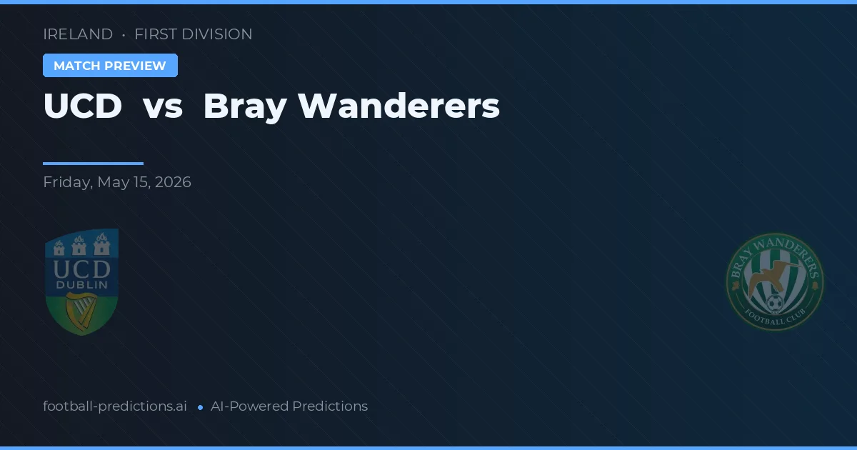 UCD vs Bray Wanderers — typy i zapowiedź meczu
