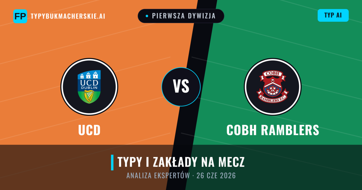 UCD vs Cobh Ramblers — typy i zapowiedź meczu