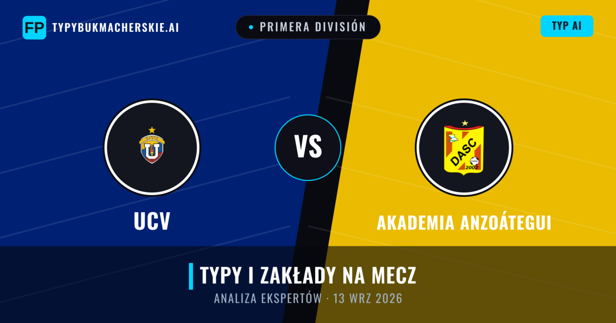 UCV vs Akademia Anzoátegui — typy i zapowiedź meczu