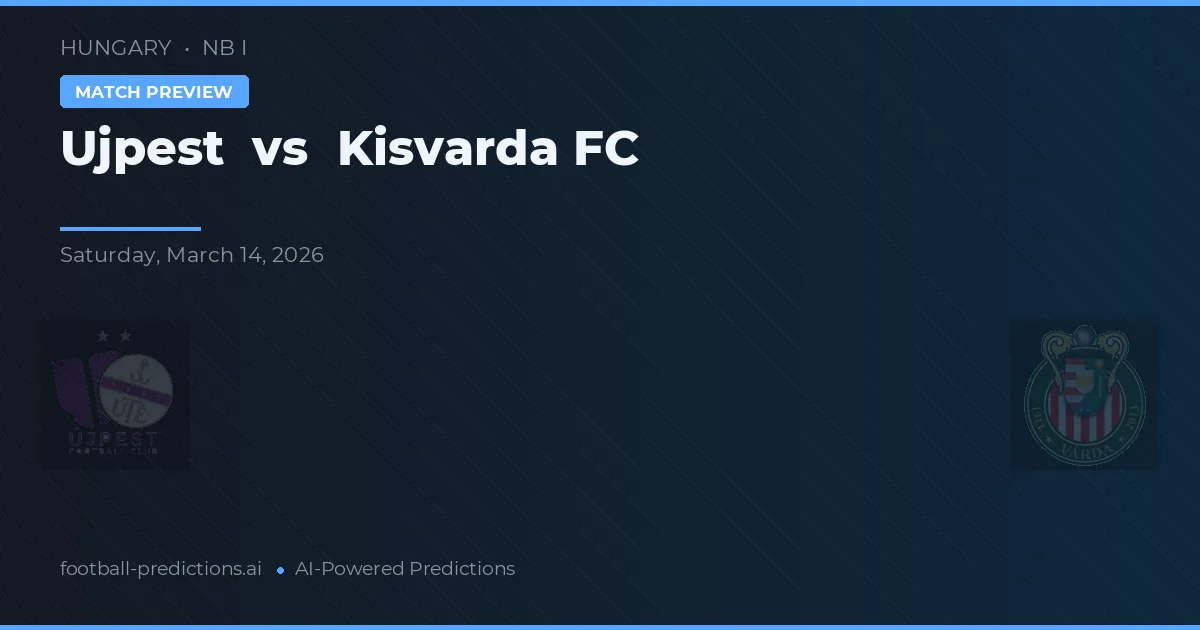 Ujpest vs Kisvárda FC — typy i zapowiedź meczu