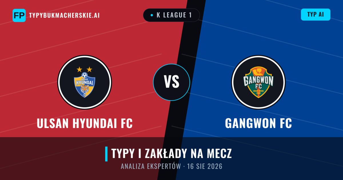 Ulsan Hyundai FC vs Gangwon FC — typy i zapowiedź meczu