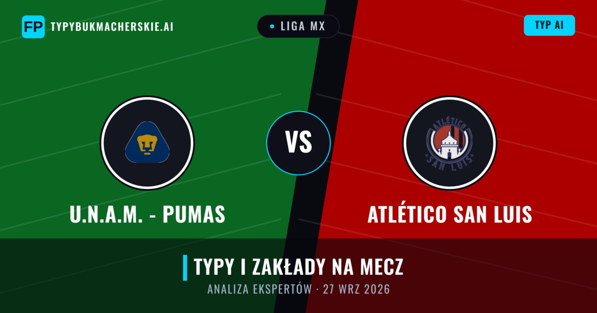 U.N.A.M. - Pumas vs Atlético San Luis — typy i zapowiedź meczu
