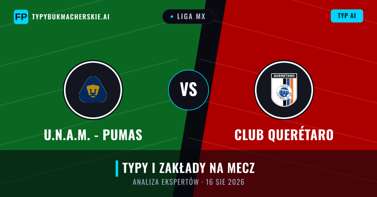 U.N.A.M. - Pumas vs Club Querétaro — typy i zapowiedź meczu