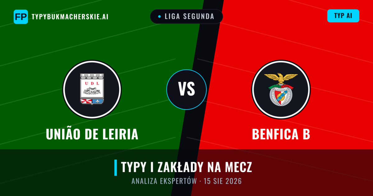 União de Leiria vs Benfica B — typy i zapowiedź meczu