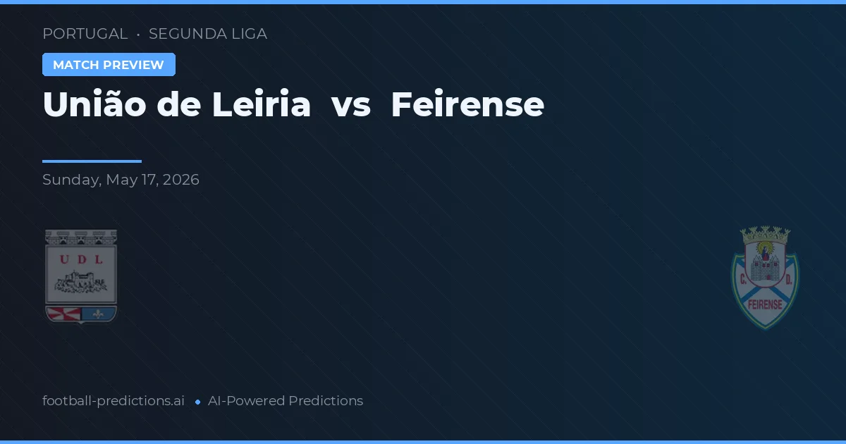 União de Leiria vs Feirense — typy i zapowiedź meczu