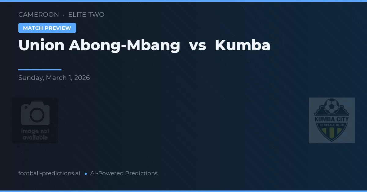 Union Abong-Mbang vs Kumba — typy i zapowiedź meczu