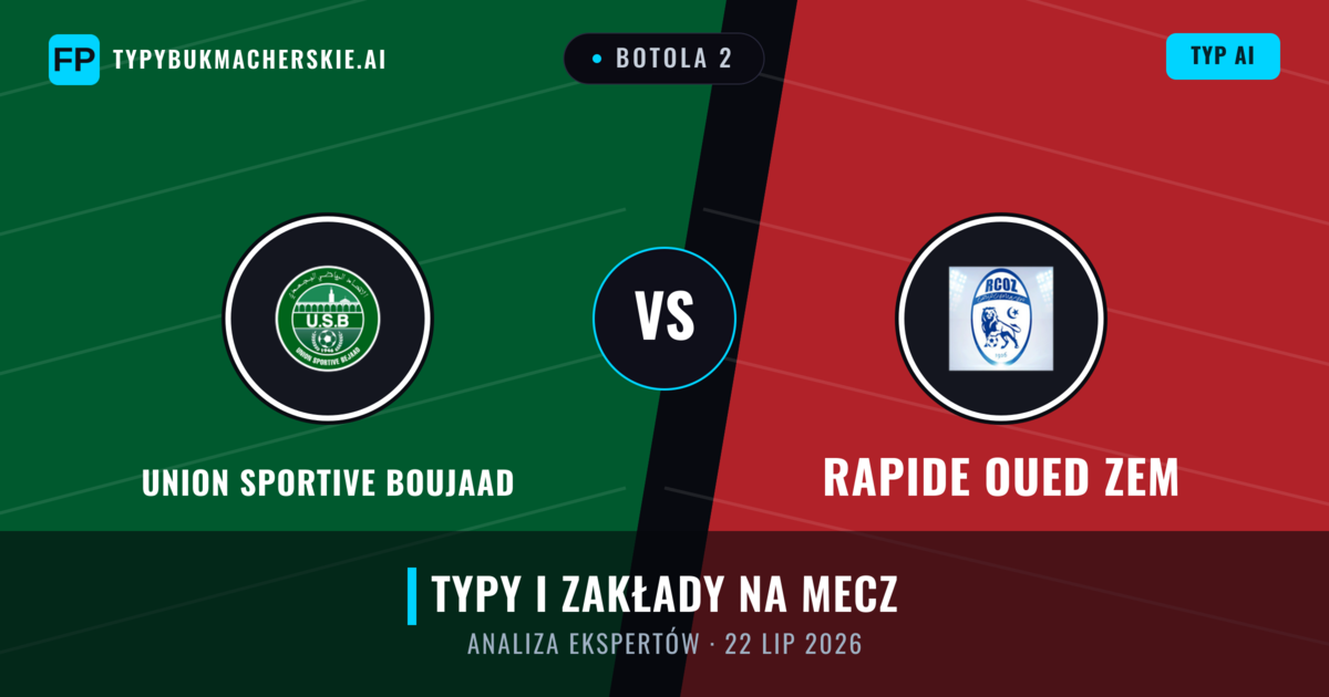 Union Sportive Boujaad vs Rapide Oued ZEM — typy i zapowiedź meczu