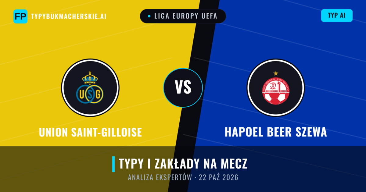 Union Saint-Gilloise vs Hapoel Beer Szewa — typy i zapowiedź meczu