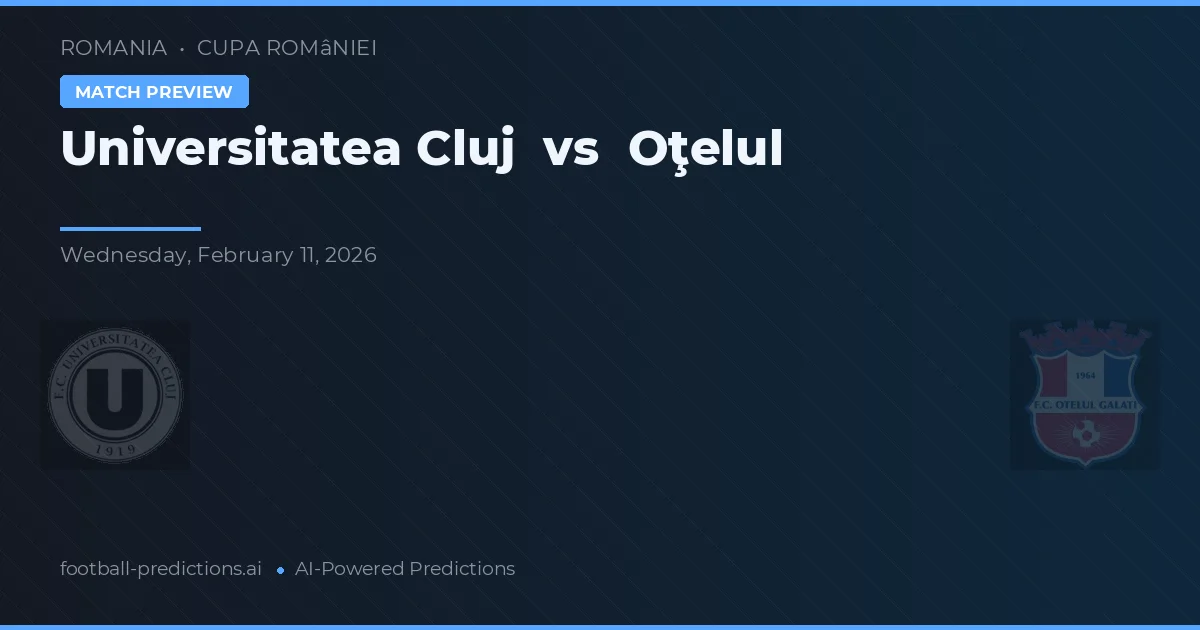 Universitatea Cluj vs Oțelul — typy i zapowiedź meczu