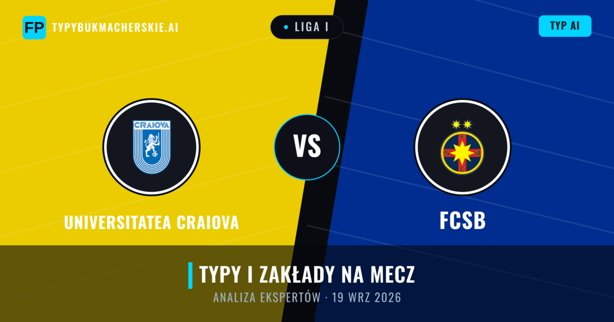 Universitatea Craiova vs FCSB — typy i zapowiedź meczu