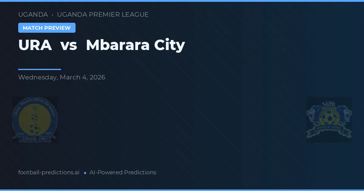 URA vs Mbarara City — typy i zapowiedź meczu