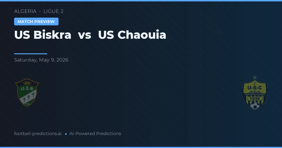 US Biskra vs US Chaouia — typy i zapowiedź meczu
