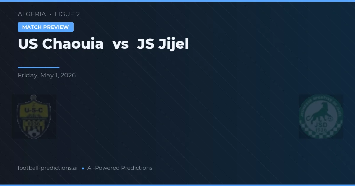 US Chaouia vs JS Jijel — typy i zapowiedź meczu