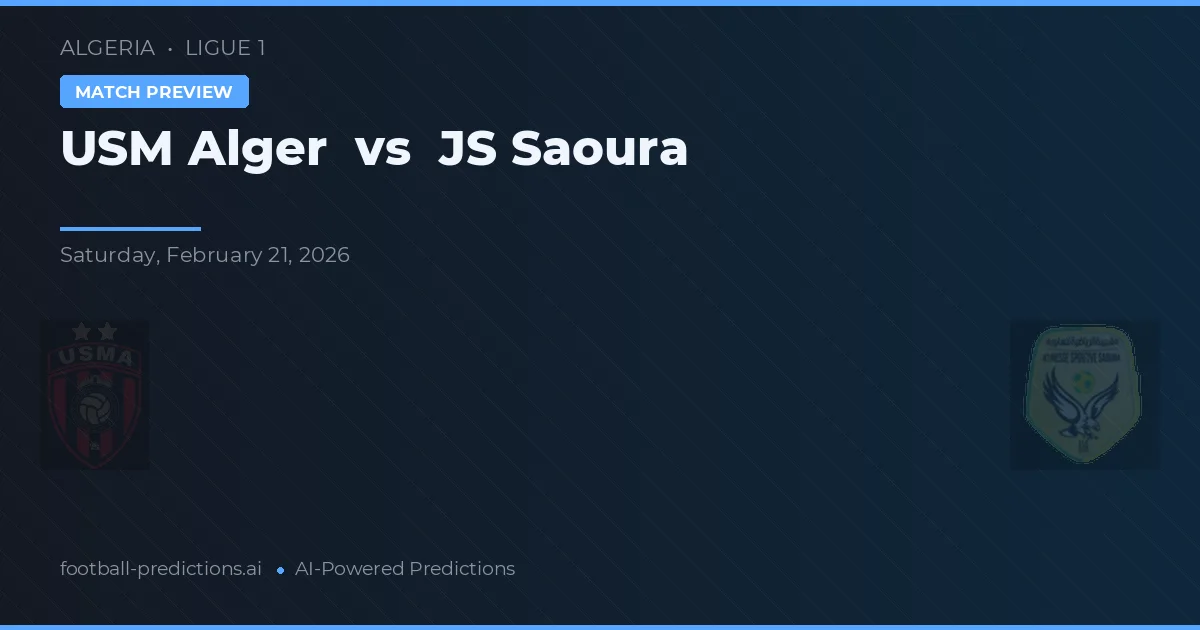 USM Algier vs JS Saoura — typy i zapowiedź meczu
