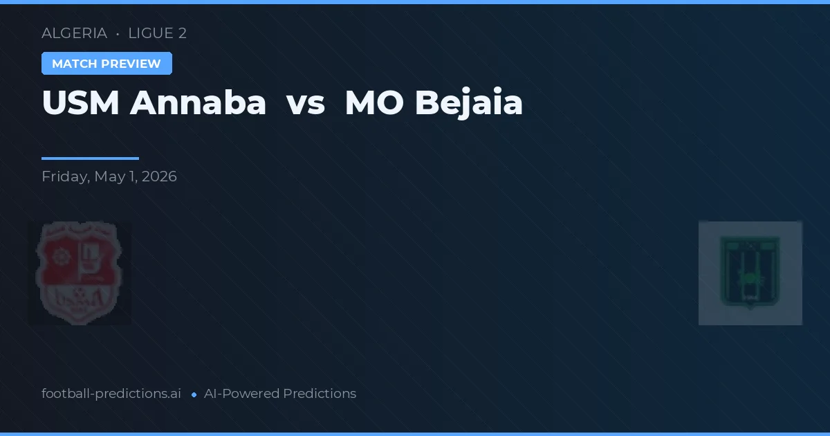 USM Annaba vs MO Bejaia — typy i zapowiedź meczu