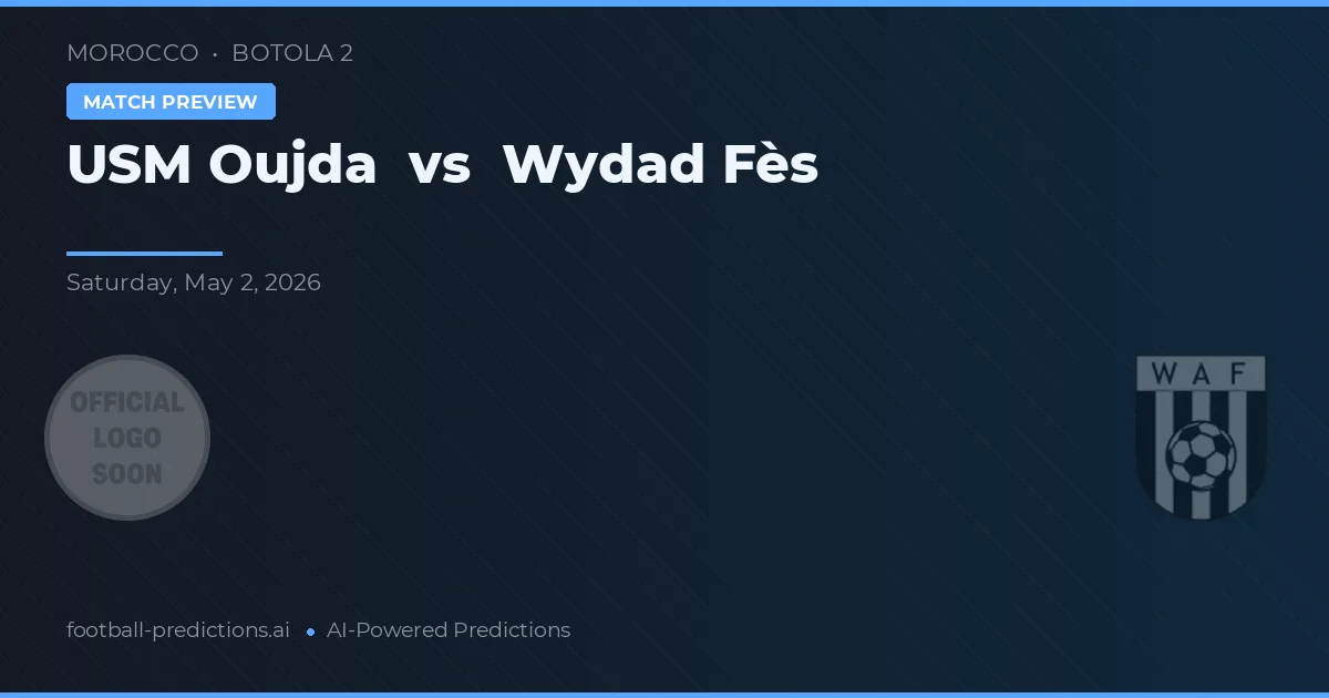 USM Oujda vs Wydad Fès — typy i zapowiedź meczu