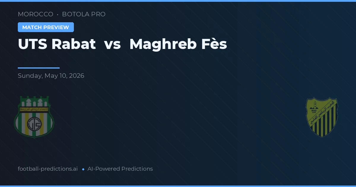 UTS Rabat vs Maghreb Fès — typy i zapowiedź meczu