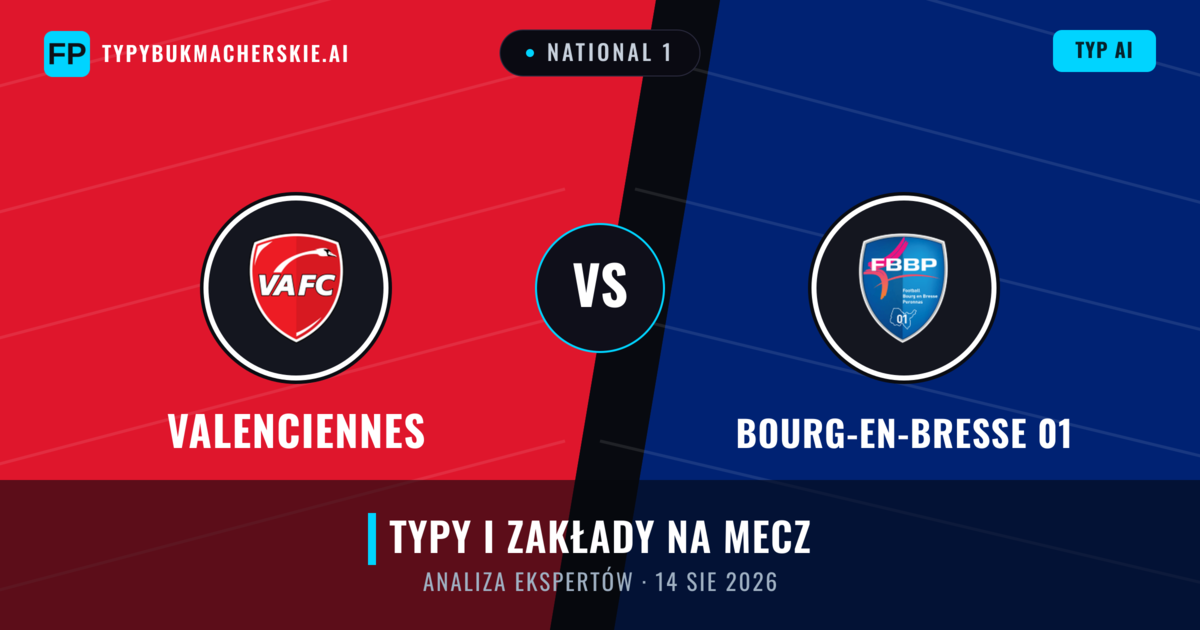 Valenciennes vs Bourg-en-Bresse 01 — typy i zapowiedź meczu