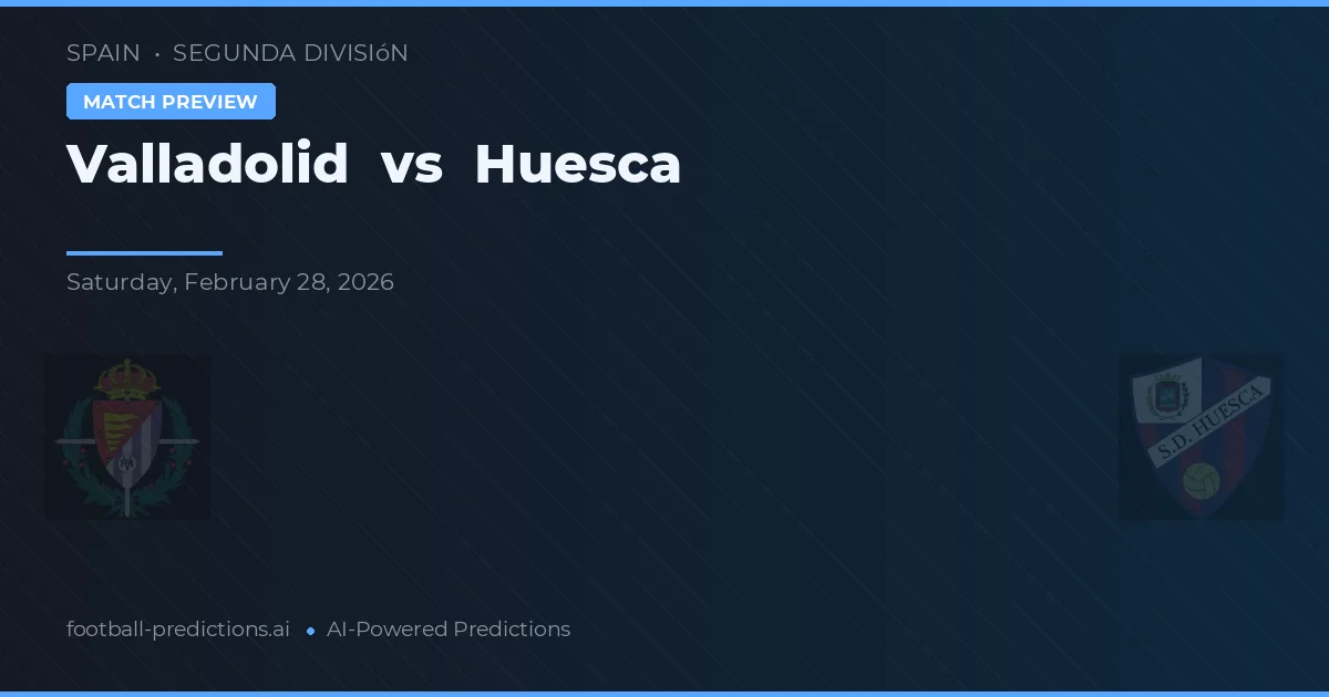 Valladolid vs Huesca — typy i zapowiedź meczu