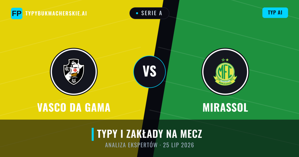 Vasco da Gama vs Mirassol — typy i zapowiedź meczu