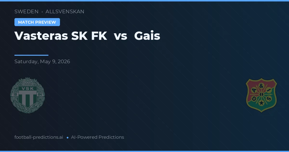 Västerås SK FK vs Gais — typy i zapowiedź meczu