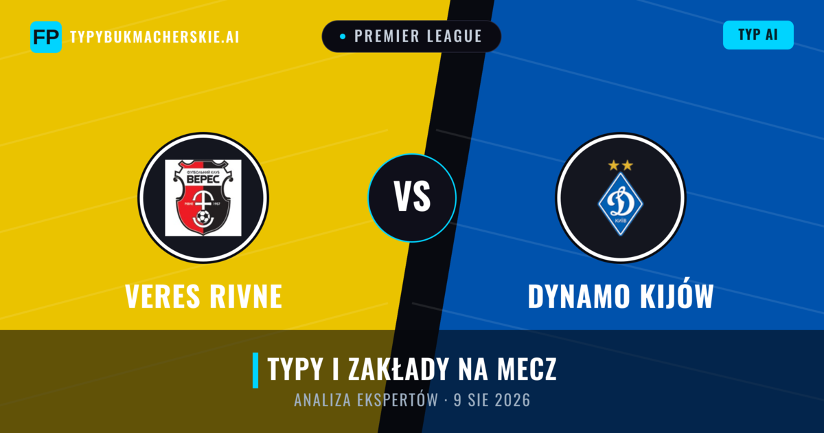 Veres Rivne vs Dynamo Kijów — typy i zapowiedź meczu