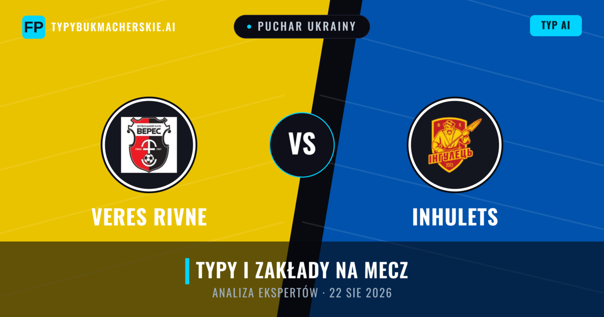 Veres Rivne vs Inhulets — typy i zapowiedź meczu
