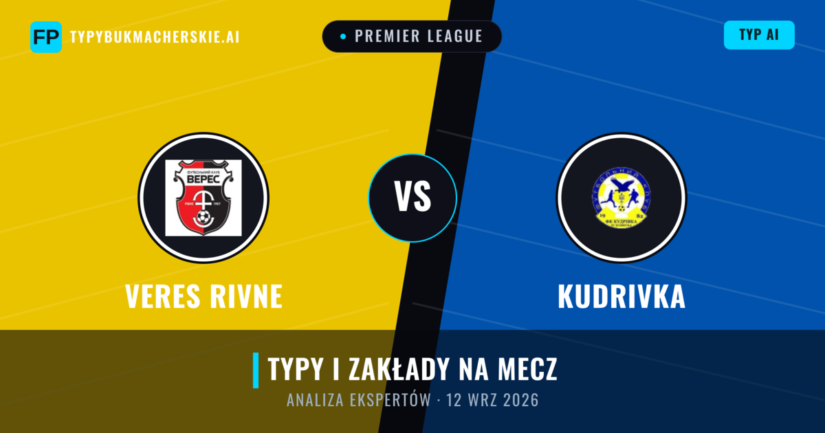 Veres Rivne vs Kudrivka — typy i zapowiedź meczu