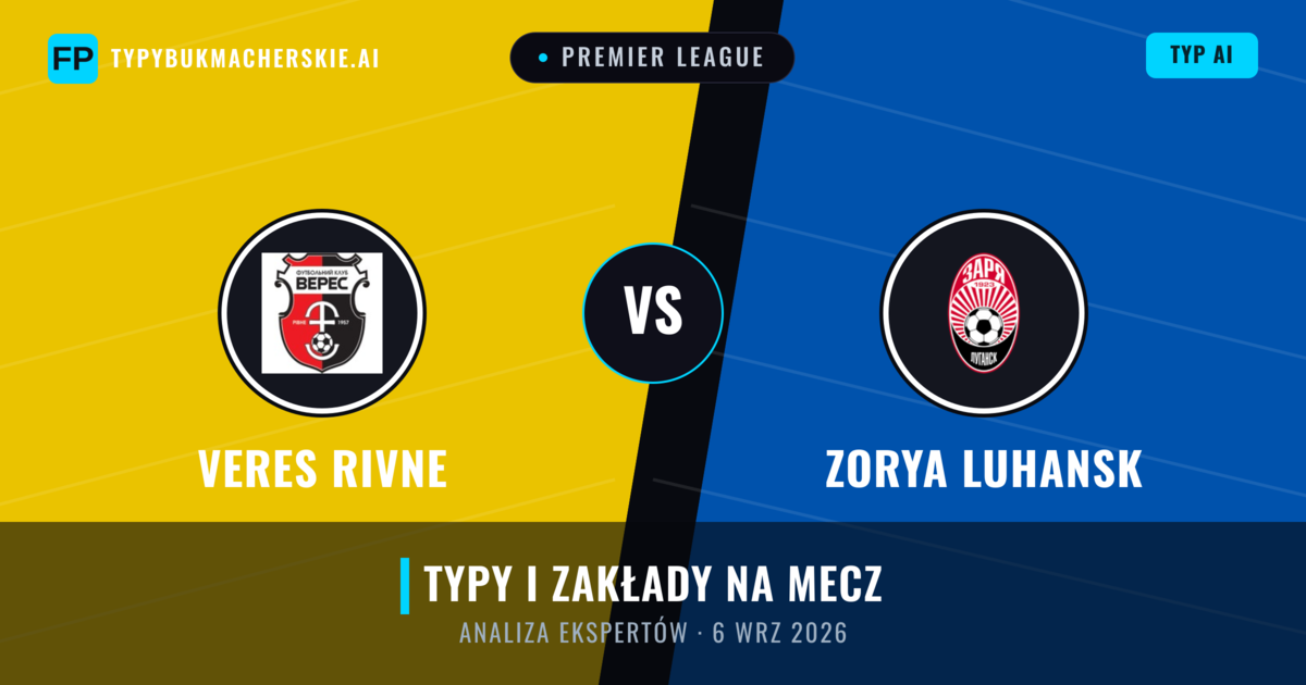 Veres Rivne vs Zorya Luhansk — typy i zapowiedź meczu