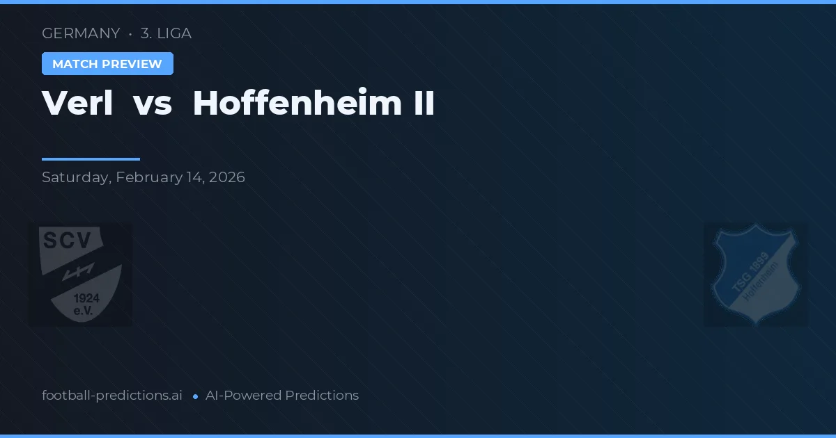 Verl vs Hoffenheim II — typy i zapowiedź meczu