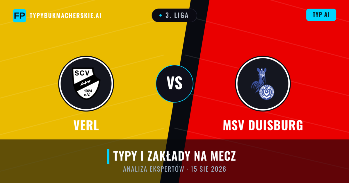 Verl vs MSV Duisburg — typy i zapowiedź meczu