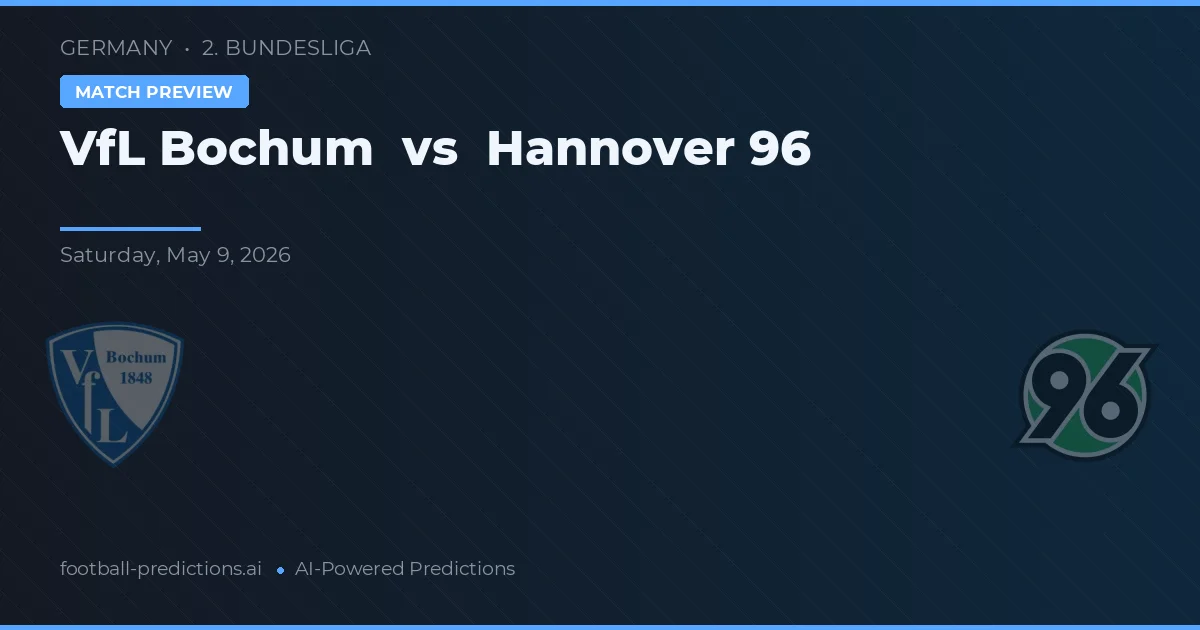 VfL Bochum vs Hannover 96 — typy i zapowiedź meczu