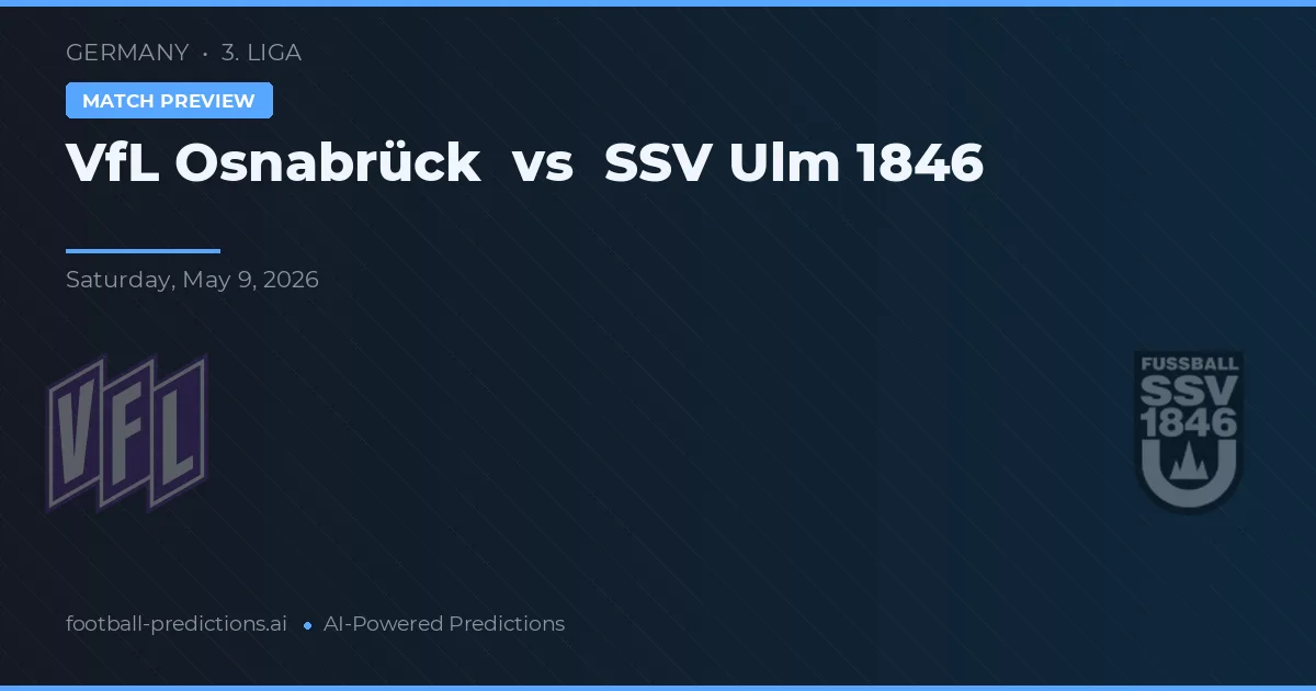 VfL Osnabrück vs SSV Ulm 1846 — typy i zapowiedź meczu