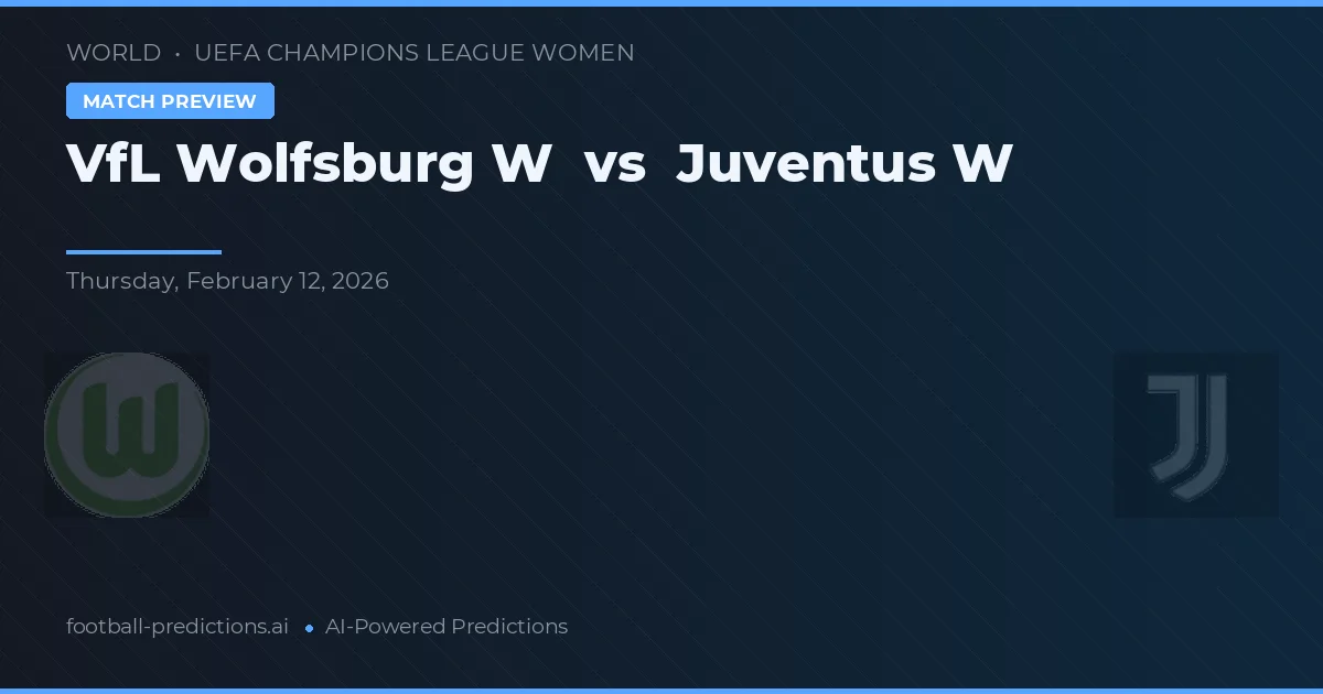 VfL Wolfsburg W vs Juventus W — typy i zapowiedź meczu