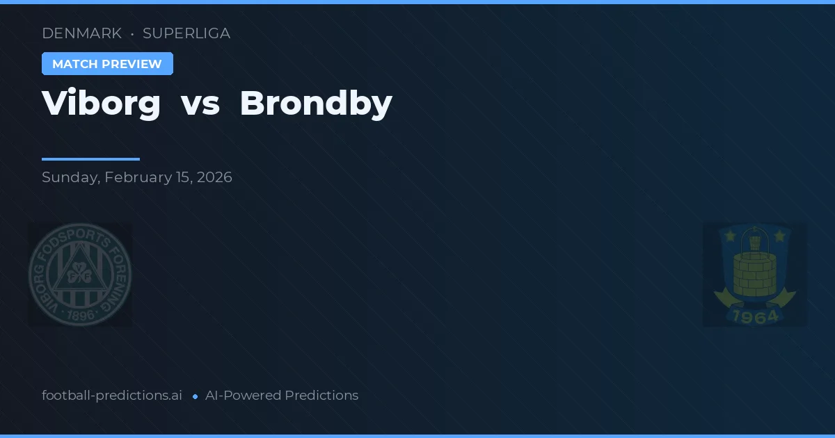 Viborg vs Brøndby — typy i zapowiedź meczu