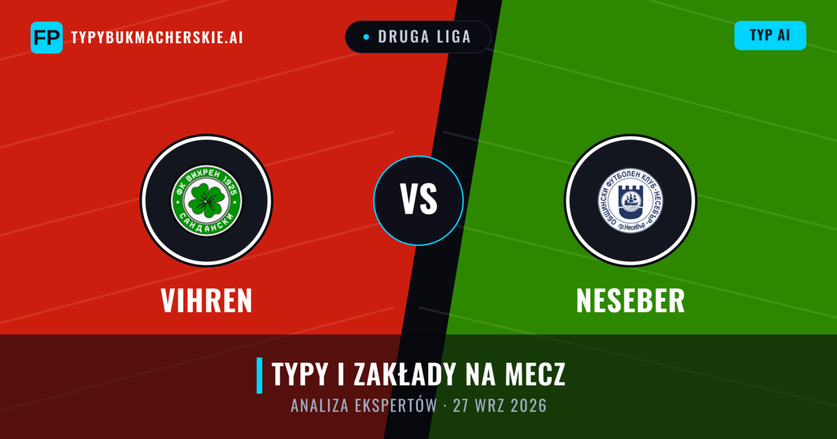 Vihren vs Neseber — typy i zapowiedź meczu