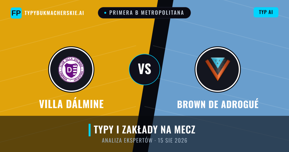 Villa Dálmine vs Brown de Adrogué — typy i zapowiedź meczu