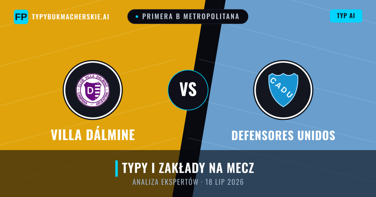 Villa Dálmine vs Defensores Unidos — typy i zapowiedź meczu
